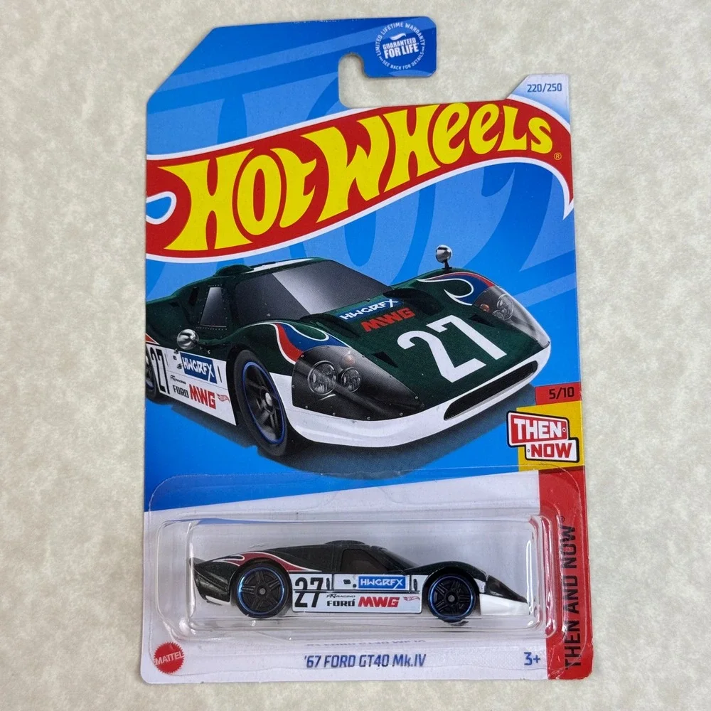 Hot Wheels 67 Ford GT40 Mk.IV Black Then and Now‎ 5/10 220/250 Diecast Car 2021